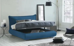 Letto matrimoniale Geras, adatto per materasso 160x190 cm,<Dmora Sale