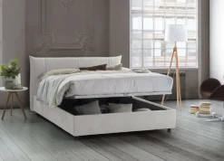 Letto matrimoniale Geras, con materasso Cm 160x200 incluso,<Dmora Fashion