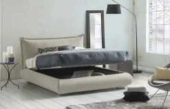 Letto matrimoniale Geras, adatto per materasso 160x190 cm,<Dmora Discount