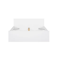 Letto matrimoniale Kaitak, 166x207 h80 cm, Bianco<Dmora Sale