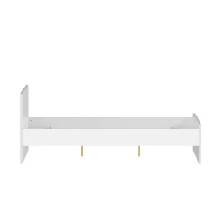 Letto matrimoniale Kaitak, 166x207 h80 cm, Bianco<Dmora Sale
