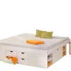 Letto matrimoniale Konstanz, Sommier per camera da letto, Giroletto per stanza, Struttura porta materasso, 146x196 h48 cm,<Dmora Best Sale