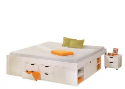 Letto matrimoniale Konstanz, Sommier per camera da letto, Giroletto per stanza, Struttura porta materasso, 146x196 h48 cm,<Dmora Discount