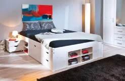 Letto matrimoniale Konstanz, Sommier per camera da letto, Giroletto per stanza, Struttura porta materasso, 146x196 h48 cm,<Dmora Best Sale