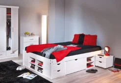 Letto matrimoniale Konstanz, Sommier per camera da letto, Giroletto per stanza, Struttura porta materasso, 146x196 h48 cm,<Dmora Discount