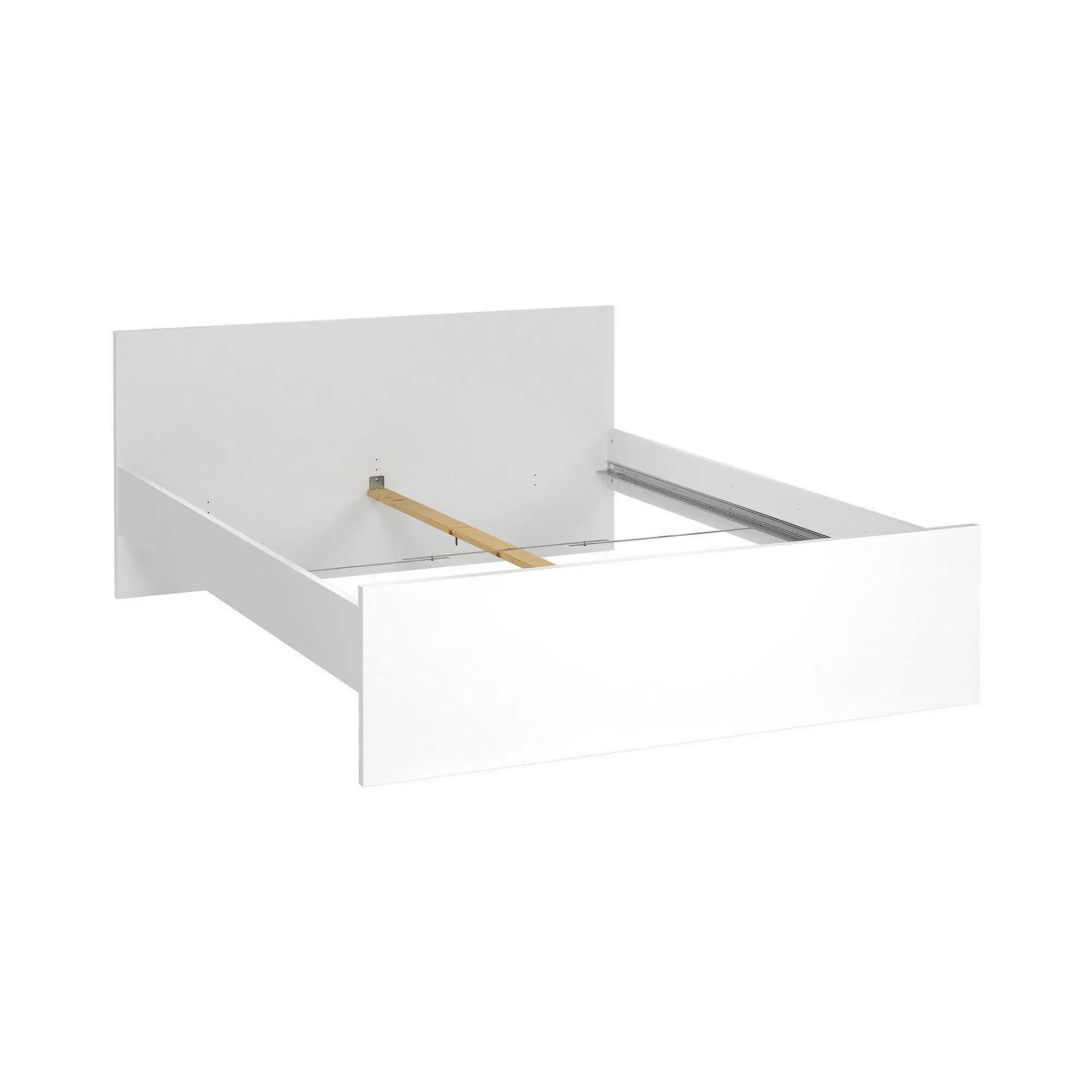 Letto matrimoniale Nilofar, 166x207 h80 cm, Bianco<Dmora Fashion