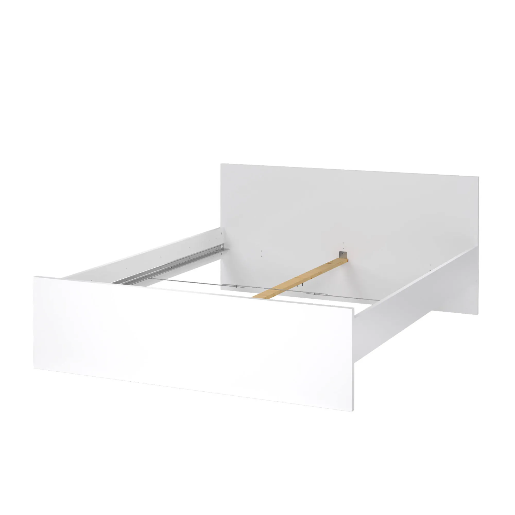 Letto matrimoniale Nilofar, 166x207 h80 cm, Bianco<Dmora Fashion