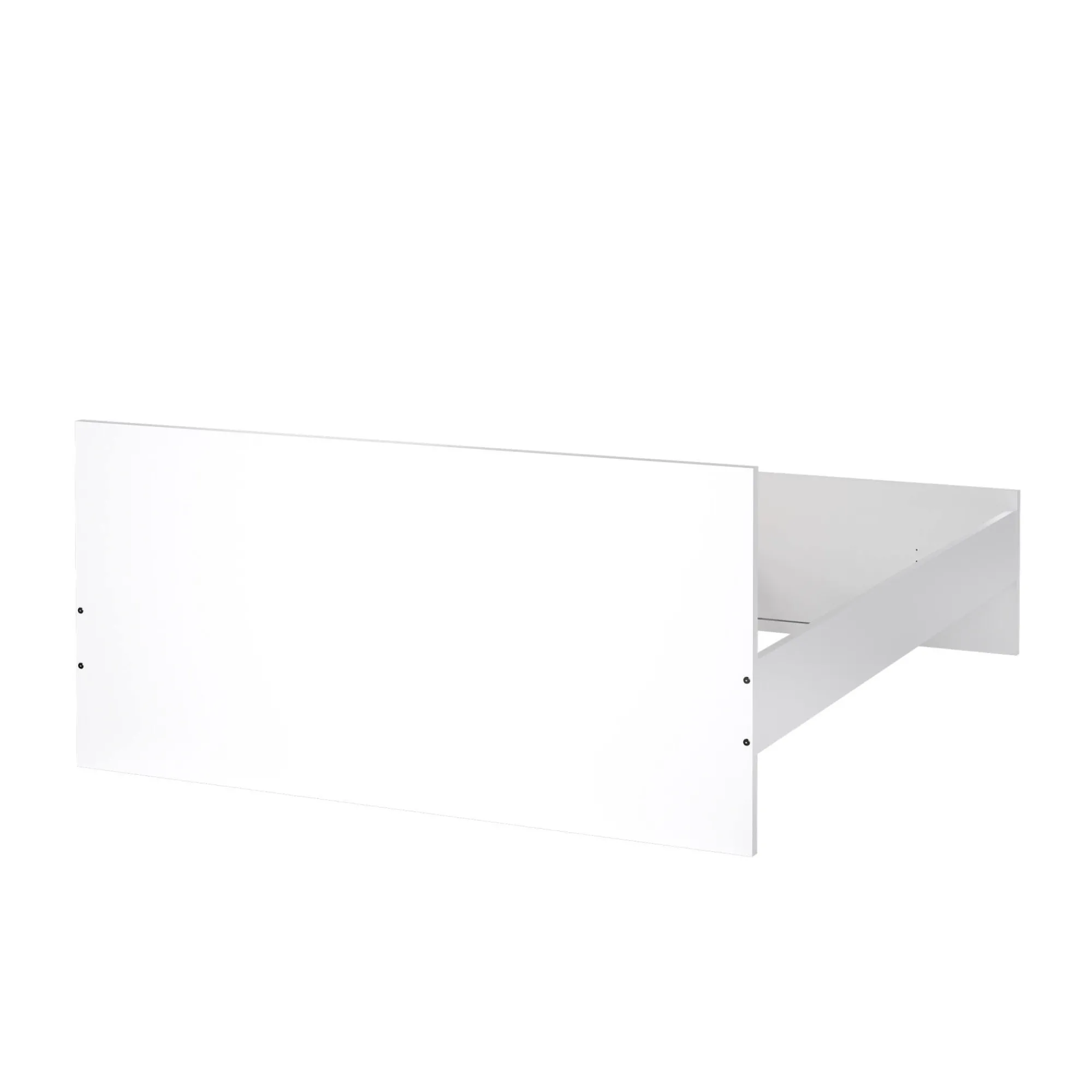 Letto matrimoniale Nilofar, 166x207 h80 cm, Bianco<Dmora Fashion