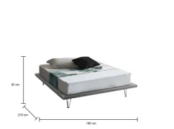 Letto matrimoniale Pietersite, adatto per materasso Cm 160x200,<Dmora Best Sale