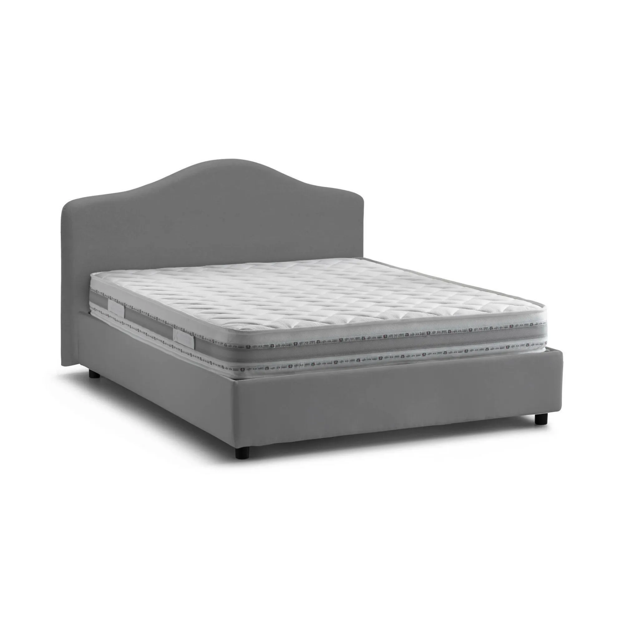 Letto matrimoniale Verdite, con materasso Cm 160x200 incluso,<Dmora Clearance
