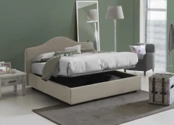 Letto matrimoniale Verdite, con materasso Cm 160x200 incluso,<Dmora Outlet