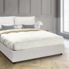 Letto matrimoniale Viburno, adatto per materasso Cm 160x190,<Dmora Fashion