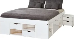 Letto matrimoniale Zwickau, Sommier per camera da letto, Giroletto per stanza, Struttura porta materasso, 146x209 h48 cm,<Dmora New