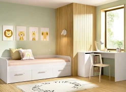 Letto per bambini Aco, 194x97h60 cm,<Dmora Sale