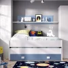 Letto per bambini Arod, 200x99h74 cm, Bianco e Blu<Dmora Shop