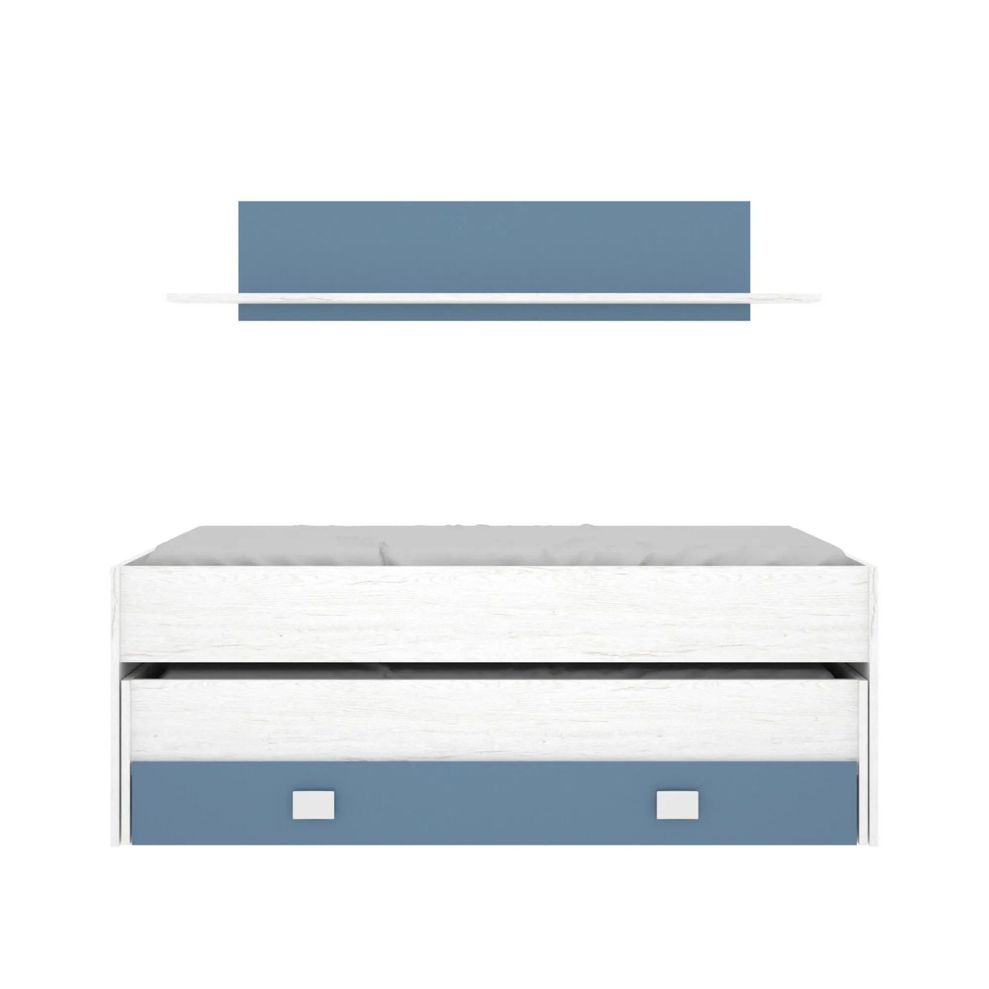 Letto per bambini Arod, 200x99h74 cm, Bianco e Blu<Dmora Shop