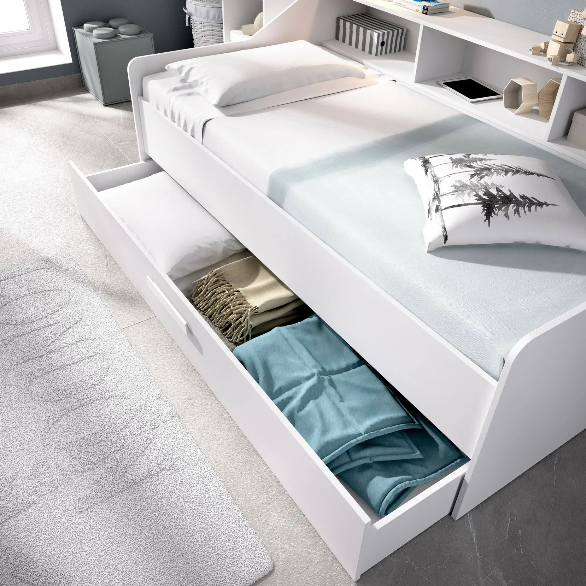 Letto per bambini Dabdee, 194x119h78 cm,<Dmora Store