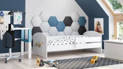 Letto per bambini Debby, 77x144 h56 cm, con Escavatore<Dmora Hot