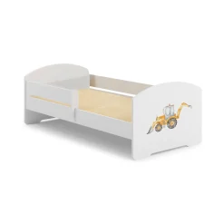 Letto per bambini Debby, 77x144 h56 cm, con Escavatore<Dmora Hot