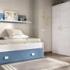 Letto per bambini Dkasam, 195x97h44 cm, Bianco e Blu<Dmora Best