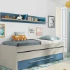 Letto per bambini Dmialic, 199x96h65 cm, Bianco e Blu<Dmora Fashion