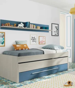 Letto per bambini Dmialic, 199x96h65 cm, Bianco e Blu<Dmora Fashion