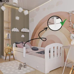 Letto per bambini Estoy, 85x164 h63 cm,<Dmora Best