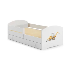 Letto per bambini Gorio, 85x164 h63 cm, con Escavatore<Dmora Sale