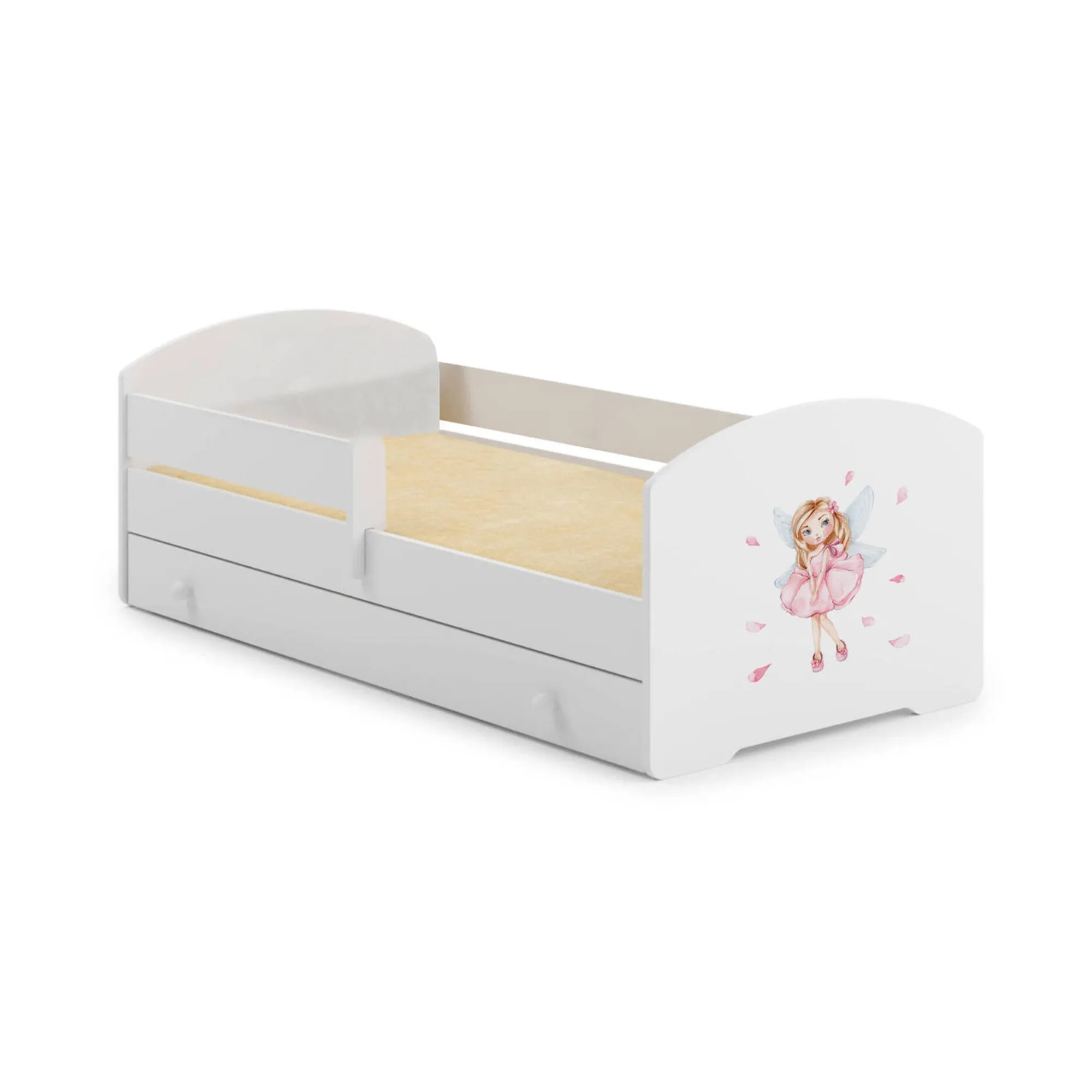 Letto per bambini Gorio, 85x164 h63 cm, con Fatina<Dmora Cheap