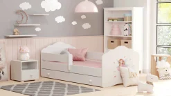 Letto per bambini Hagibis, 78x144 h65 cm, con Fatina<Dmora Flash Sale