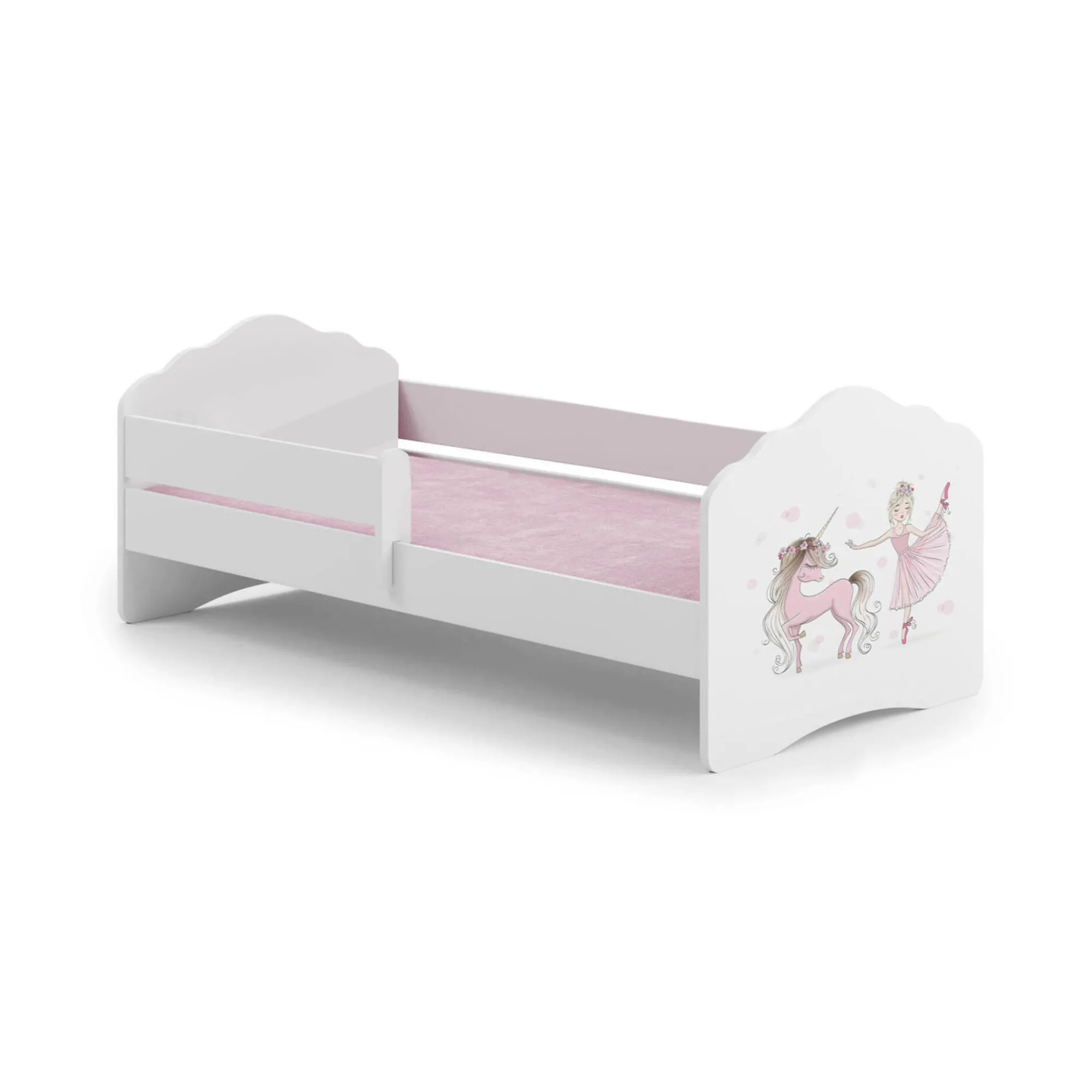 Letto per bambini Komen, 85x164 h63 cm, con unicorno<Dmora Best