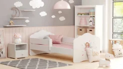 Letto per bambini Seymour, 78x144 h65 cm, con Fatina<Dmora Fashion