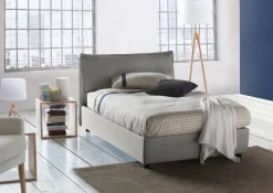 Letto piazza e mezza Abbygale, con materasso Cm 120x200 incluso,<Dmora New
