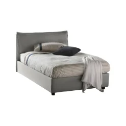 Letto piazza e mezza Abbygale, con materasso Cm 120x200 incluso,<Dmora New