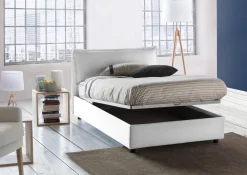 Letto piazza e mezza Abbygale, con materasso Cm 120x200 incluso,<Dmora Flash Sale