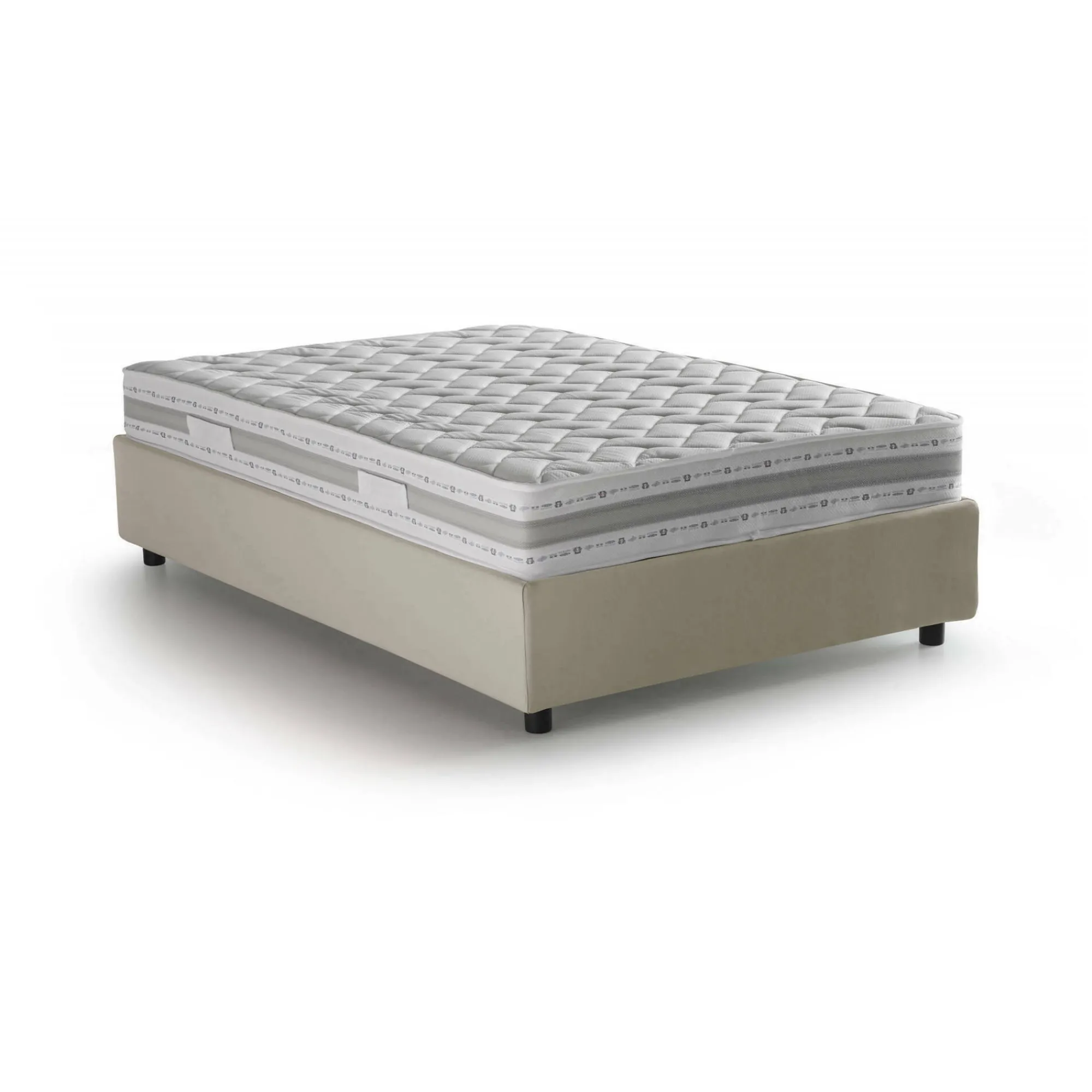 Letto piazza e mezza Abici, con materasso Cm 120x200 incluso,<Dmora New