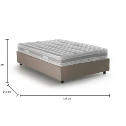 Letto piazza e mezza Abici, con materasso Cm 120x200 incluso,<Dmora Online