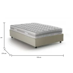 Letto piazza e mezza Abici, con materasso Cm 120x200 incluso,<Dmora New