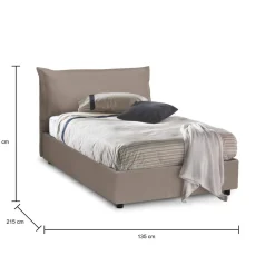Letto piazza e mezza Aconito, con materasso Cm 120x200 incluso,<Dmora Best