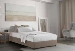 Letto piazza e mezza Aftis, con materasso Cm 120x190 incluso,<Dmora Shop