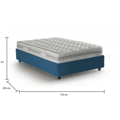 Letto piazza e mezza Aftis, con materasso Cm 120x190 incluso,<Dmora Best Sale