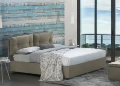 Letto piazza e mezza Agamennone, adatto per materasso Cm 120x190,<Dmora Outlet