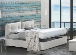 Letto piazza e mezza Agamennone, adatto per materasso Cm 120x190,<Dmora Store