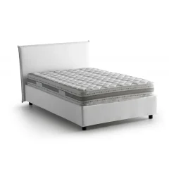 Letto piazza e mezza Alush, con materasso Cm 120x190 incluso,<Dmora New