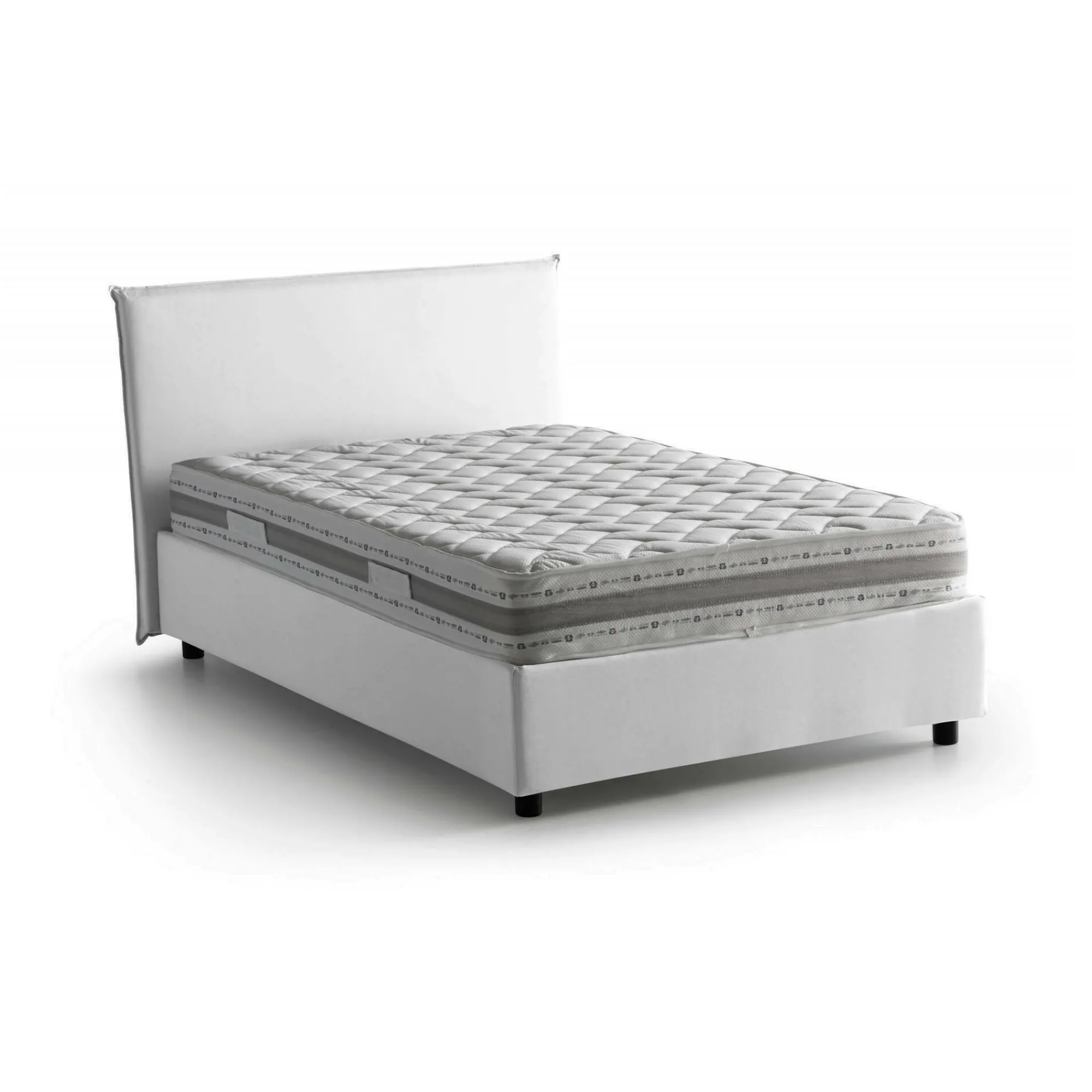 Letto piazza e mezza Alush, con materasso Cm 120x190 incluso,<Dmora New