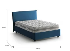 Letto piazza e mezza Alush, con materasso Cm 120x190 incluso,<Dmora Online