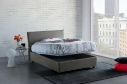 Letto piazza e mezza Alush, con materasso Cm 120x190 incluso,<Dmora Online