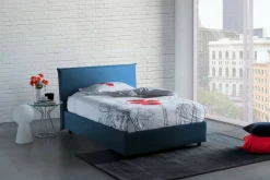 Letto piazza e mezza Alvino, con materasso Cm 120x200 incluso,<Dmora New