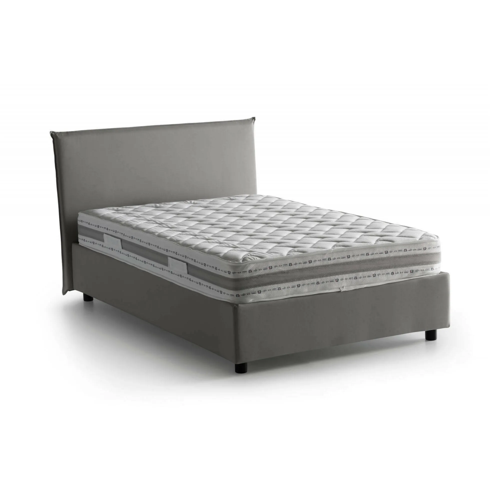 Letto piazza e mezza Alvino, con materasso Cm 120x200 incluso,<Dmora Cheap