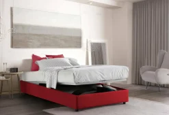 Letto piazza e mezza Alvise, con materasso Cm 120x190 incluso,<Dmora Sale